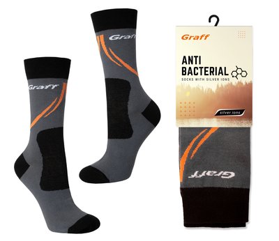 Шкарпетки  антибактеріальні - сірий - 39-42 062 фото